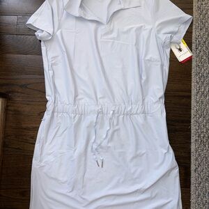 Make Offer!! NWT - Spyder women’s XL Drawstring Waist Polo Dress- mist blue